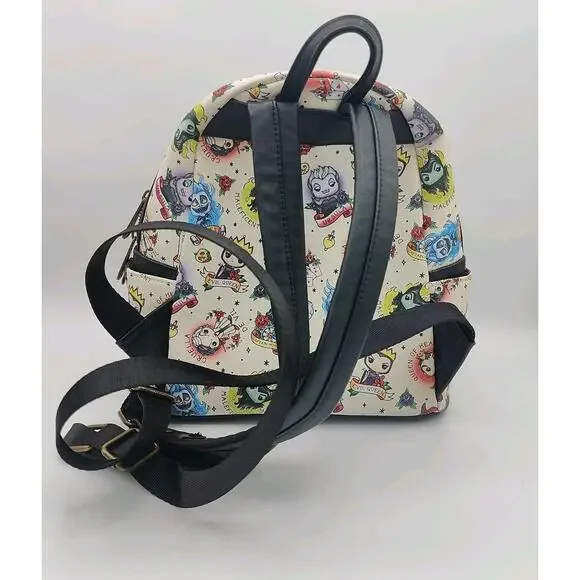 Loungefly Funko Pop Disney Villains Tattoo Mini Backpack - Picture 6 of 14